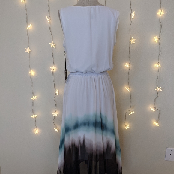 NWT Vera Wang Ombre Chiffon Summer Maxi Dress - Picture 8 of 10
